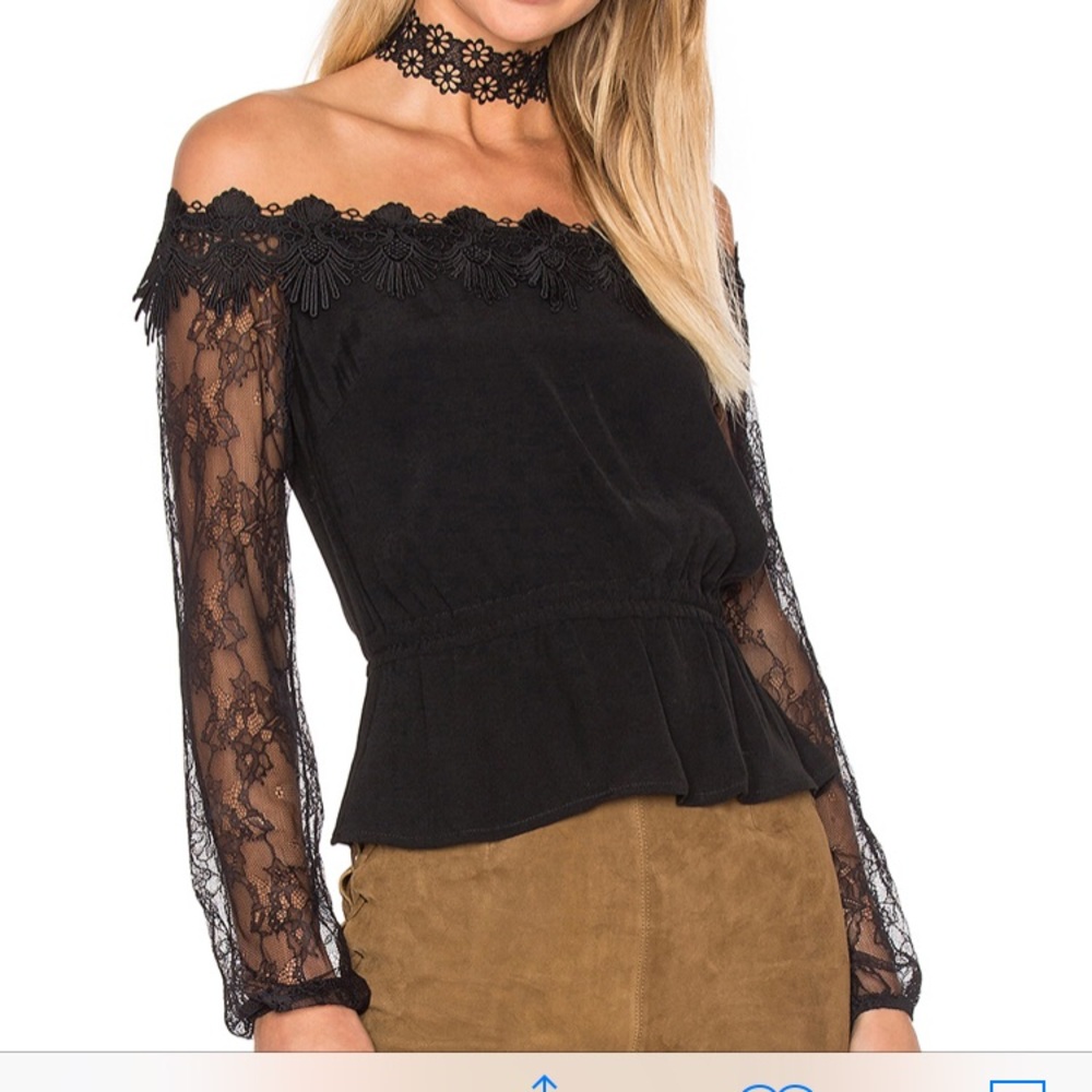 Bardot Charlston Off Shoulder Top